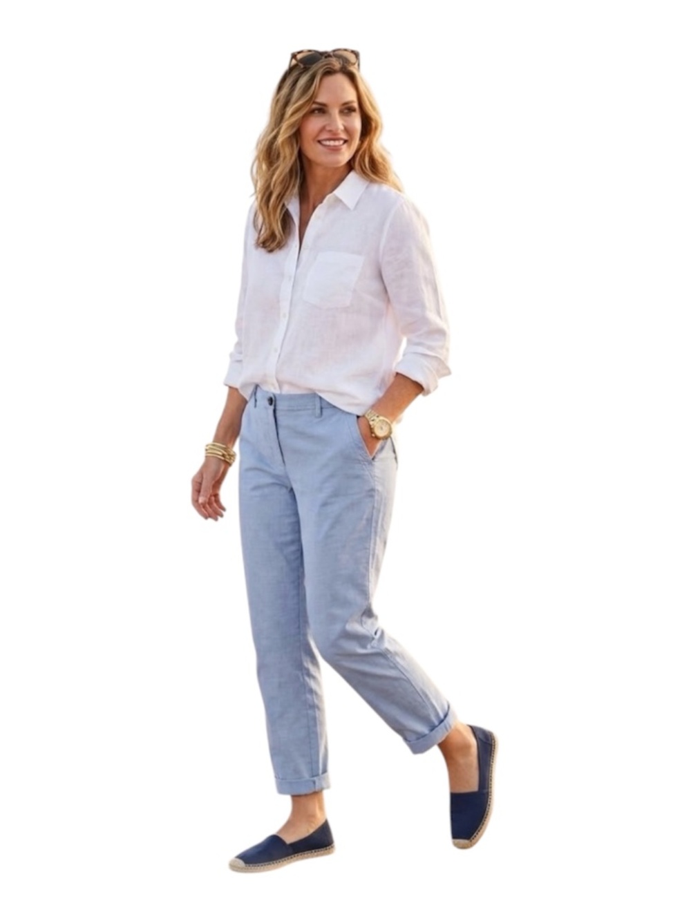 Talbots Relaxed Chino Pants Sz 12 Blue Preppy Old Money Coastal Capsule Academia